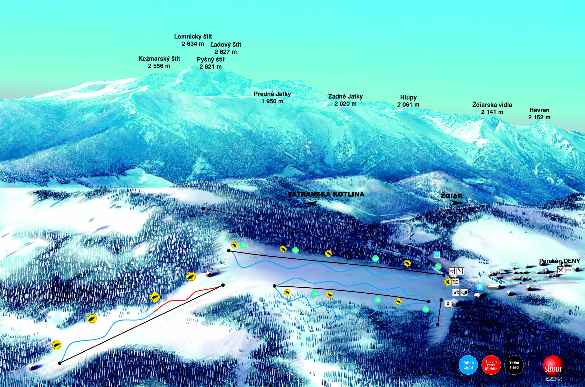 Lyžiarska mapa - Bachledova DENY