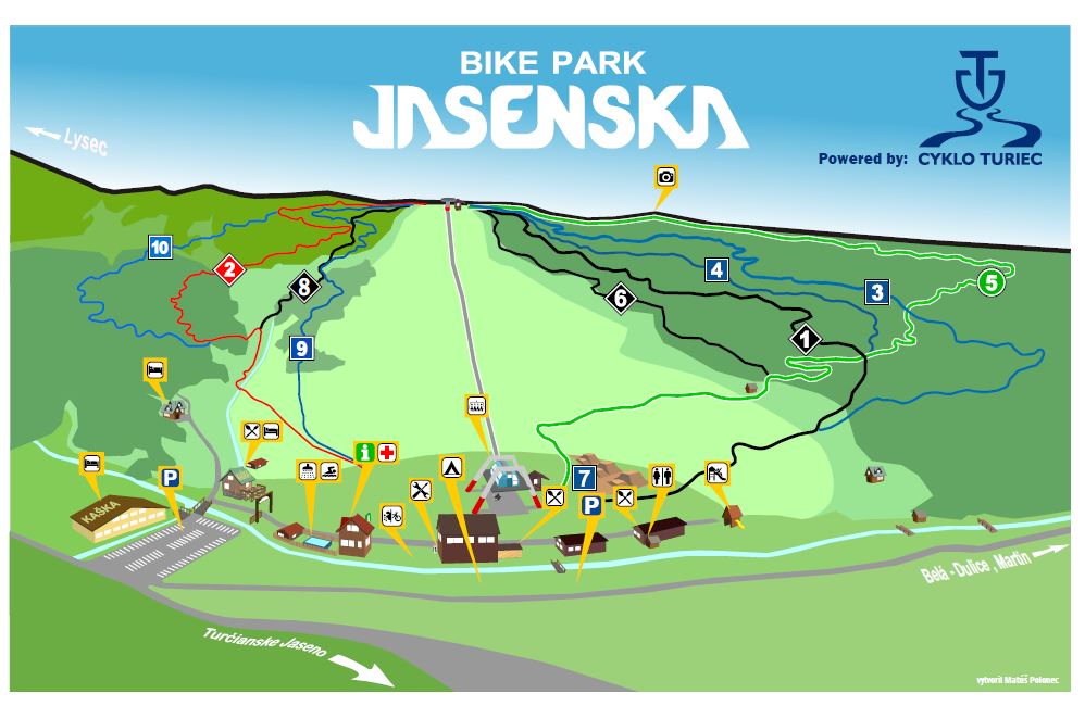 Karte - BIKE PARK Jasenska