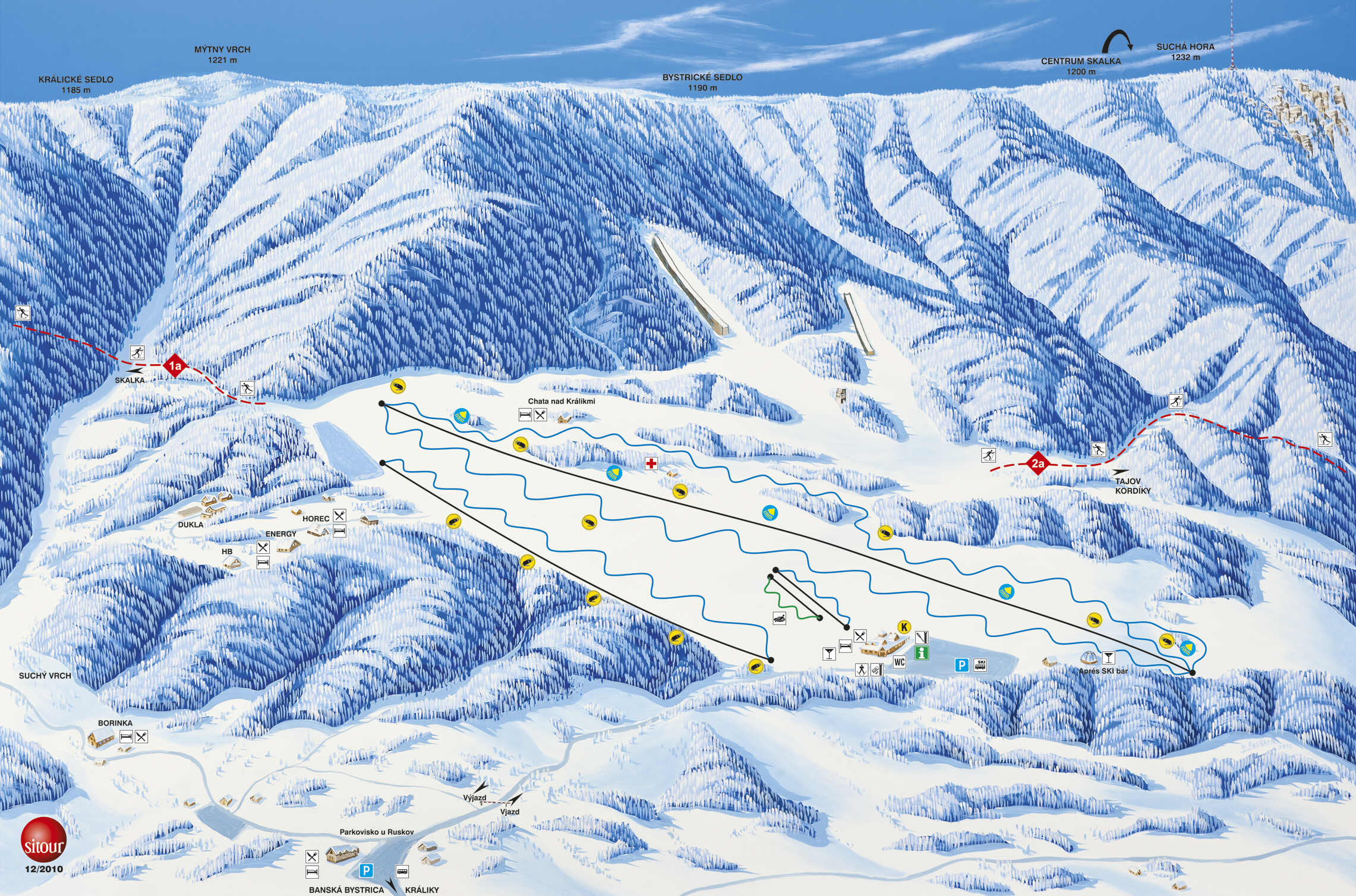 Lyžiarska mapa - Ski Králiky