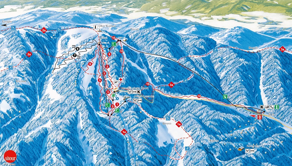 Mapa - Lysá Ski
