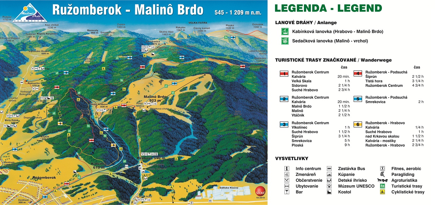 Karte - Malinô Brdo (Leto)